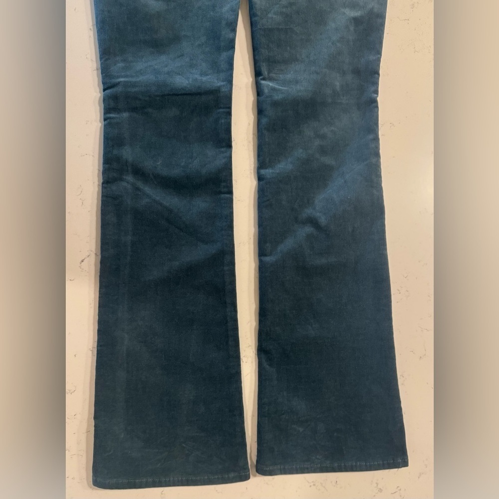 Kut From The Kloth Karen Bootcut Corduroy Pants Teal Size 00 - Picture 7 of 7